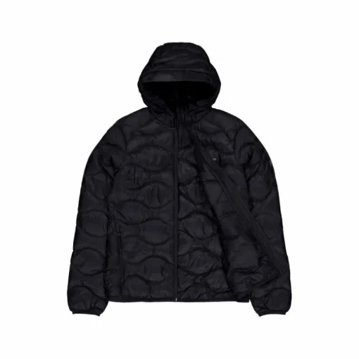 W Helium Down Hood Jacket Black