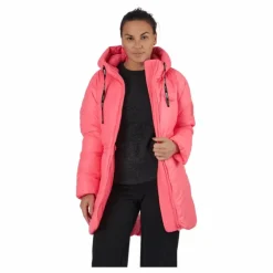 W. Mid Length Shiny Jacket Happy Pink