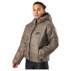 W Nsw Syn Tf Rpl Hd Jkt Olive Grey/black/black