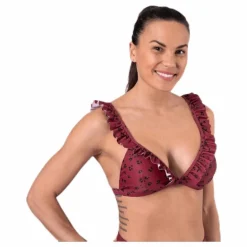 Wikolia Frill Top Patterned/Red